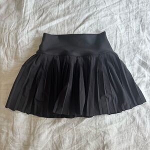 ALO Yoga Black Pleated tennis Skirt
